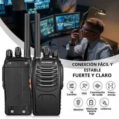 2 Radios Transmisor Baofeng: Comunicación Fuerte y Clara