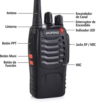 2 Radios Transmisor Baofeng: Comunicación Fuerte y Clara